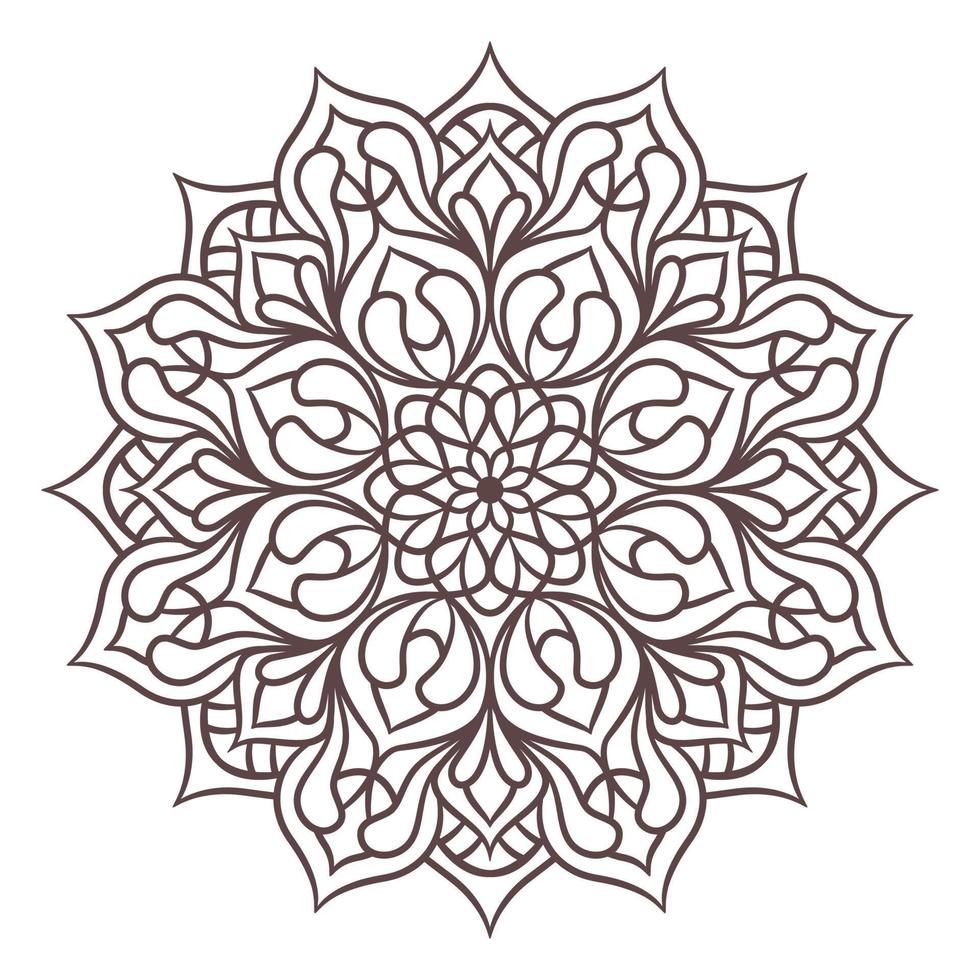 Ethnic Mandala Round Ornament Pattern vector