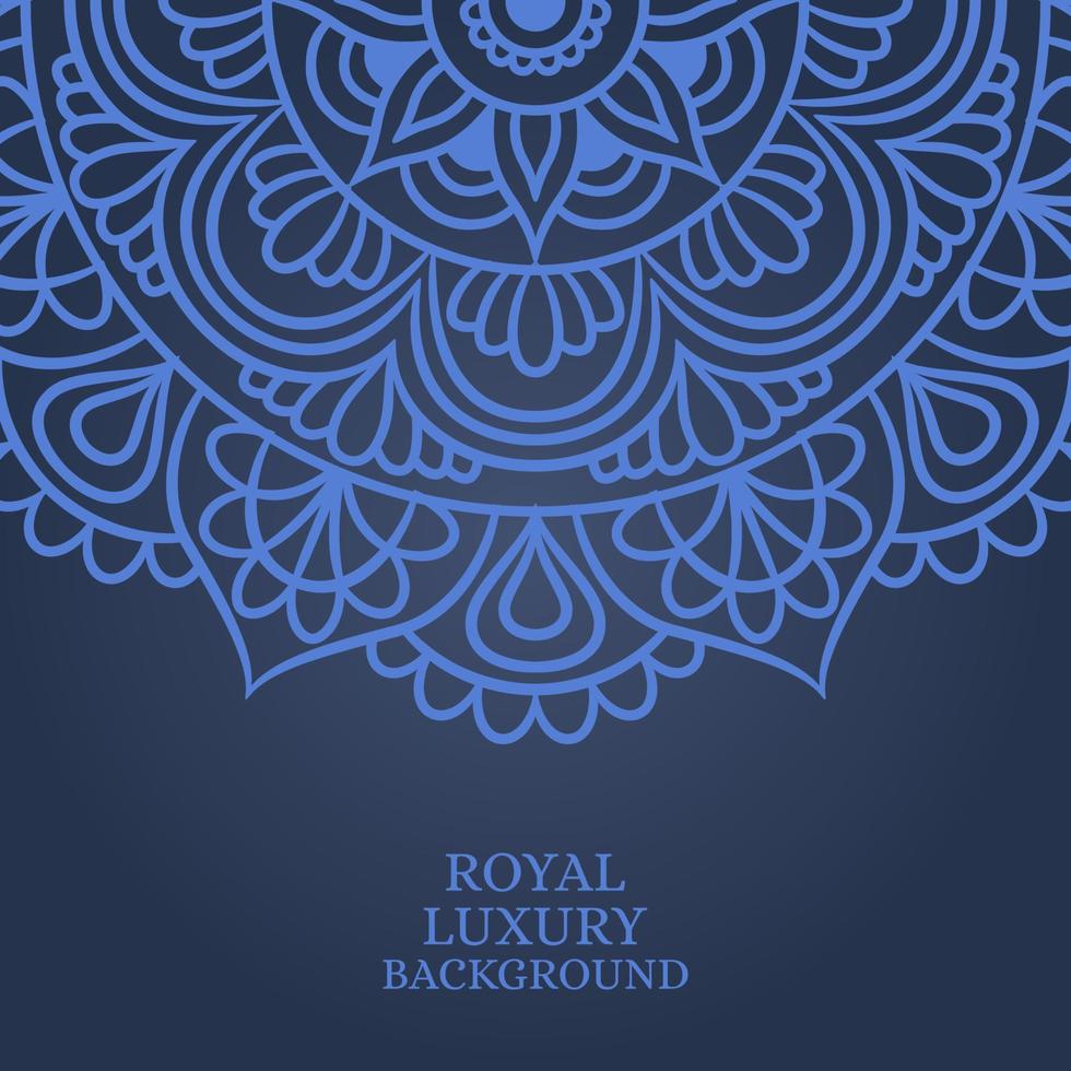 Mandala round ornament background template vector