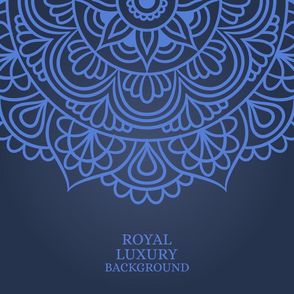 plantilla de fondo de ornamento redondo de mandala vector