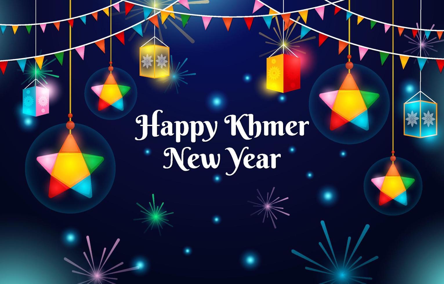 Happy Khmer New Year Background vector