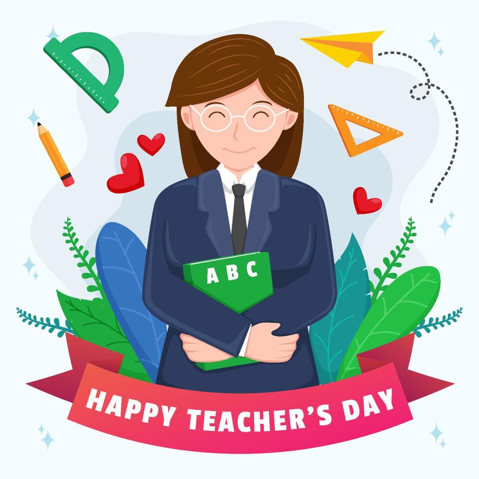 National Teacher's Day Concept vector