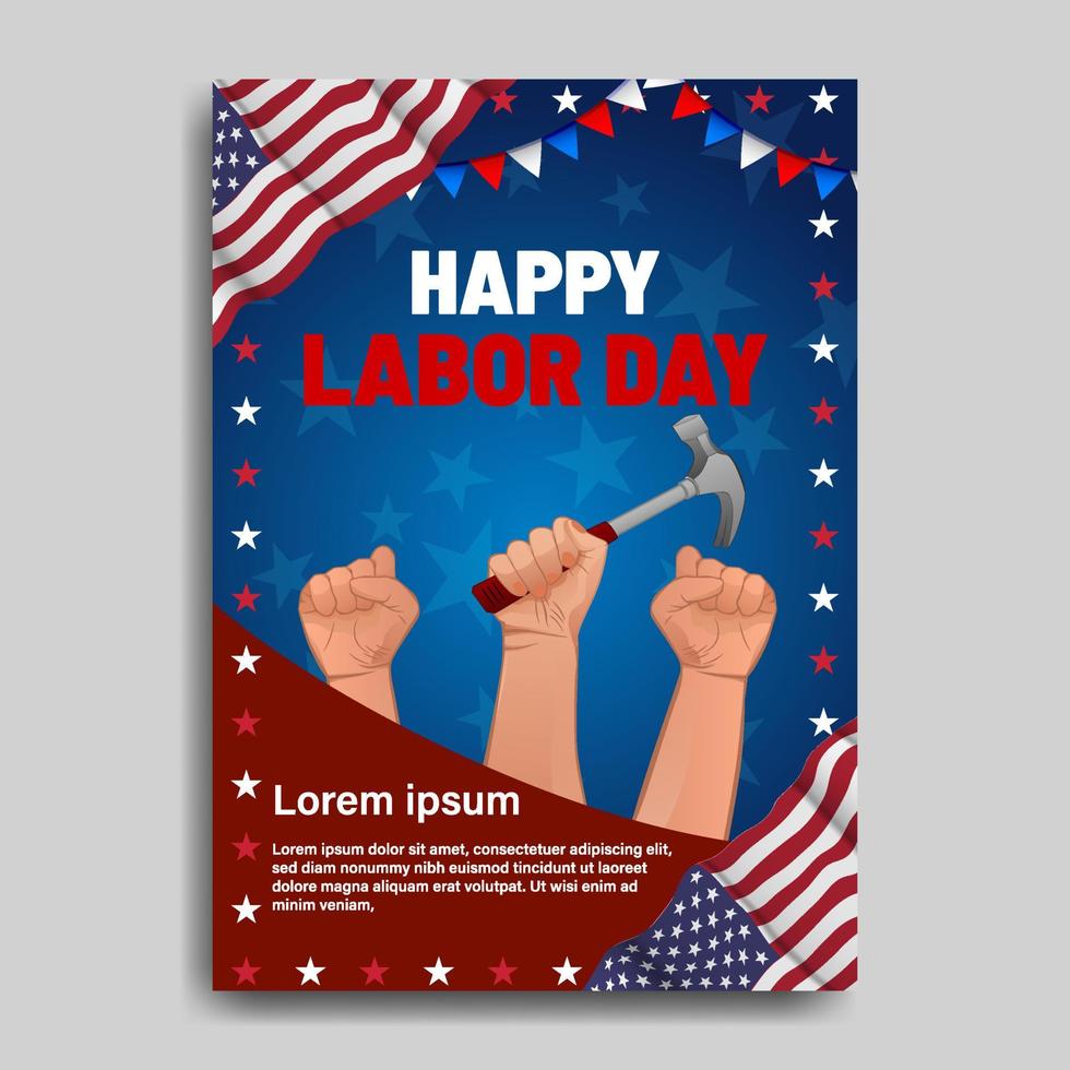Human Rights Labor's Day Poster vector