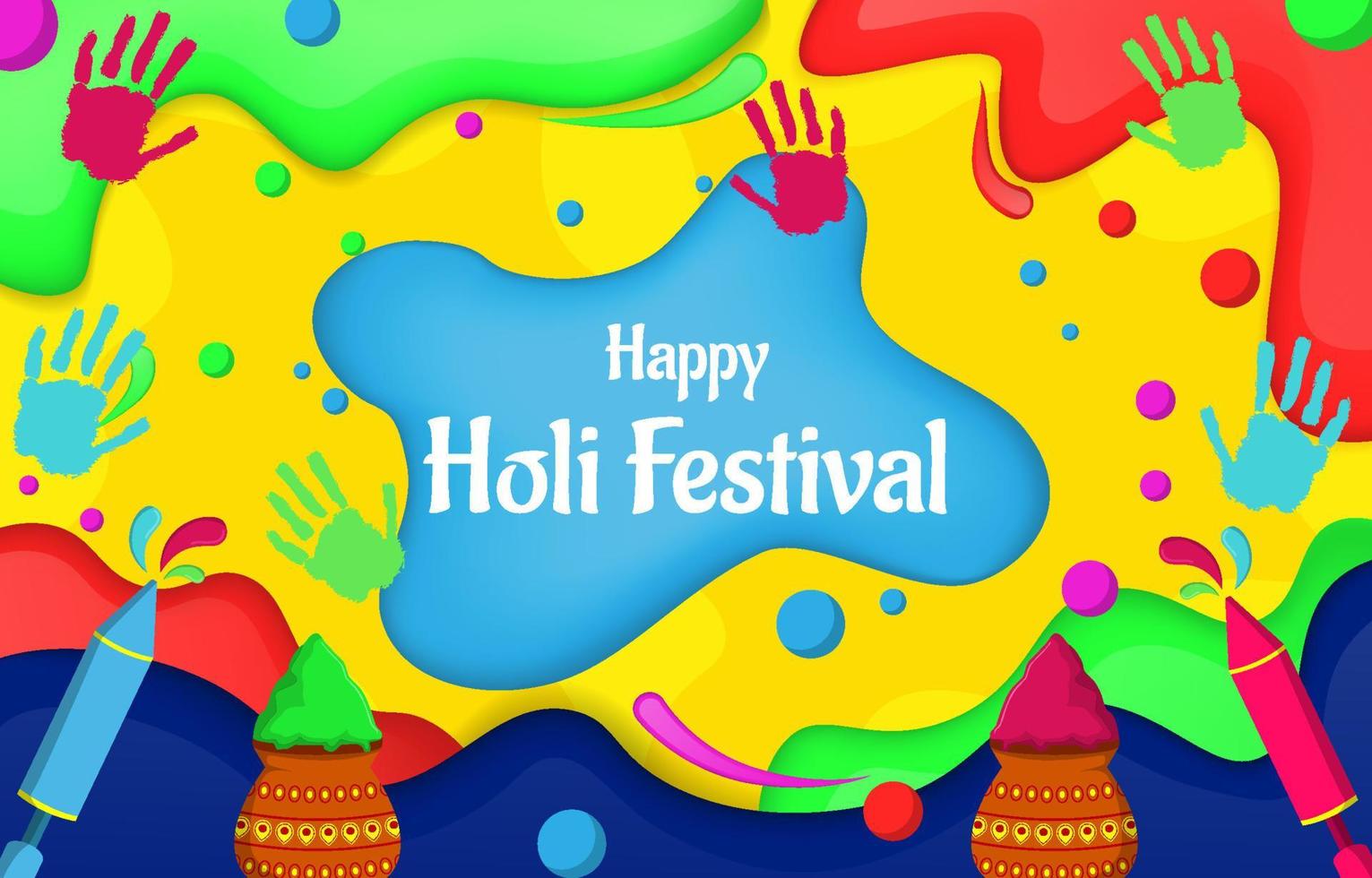 Holi Festival Background vector