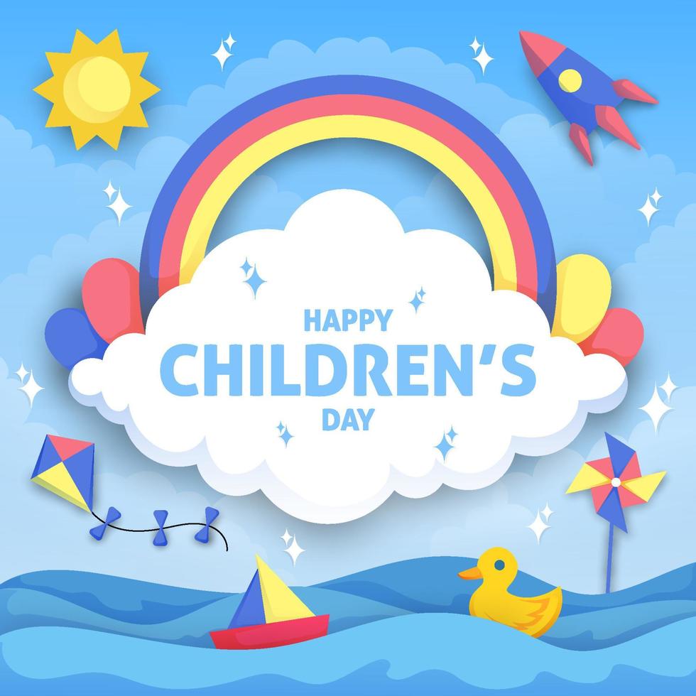 Happy Children's Day Background vector