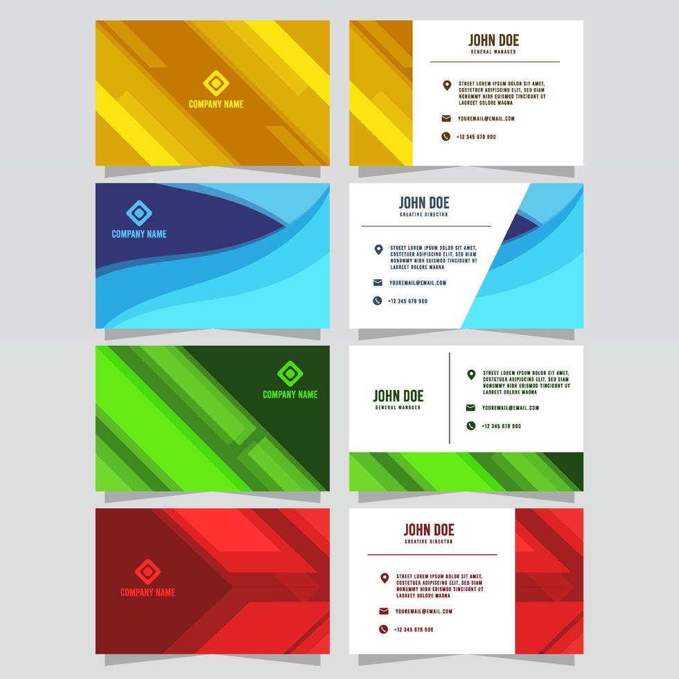 Business Name Card Template vector