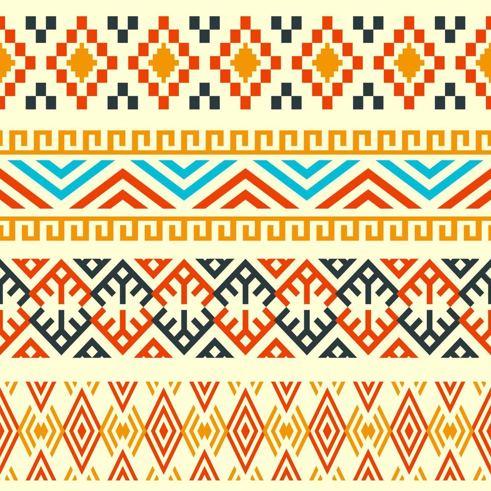 Ethnic Seamless Pattern In Native Style vector