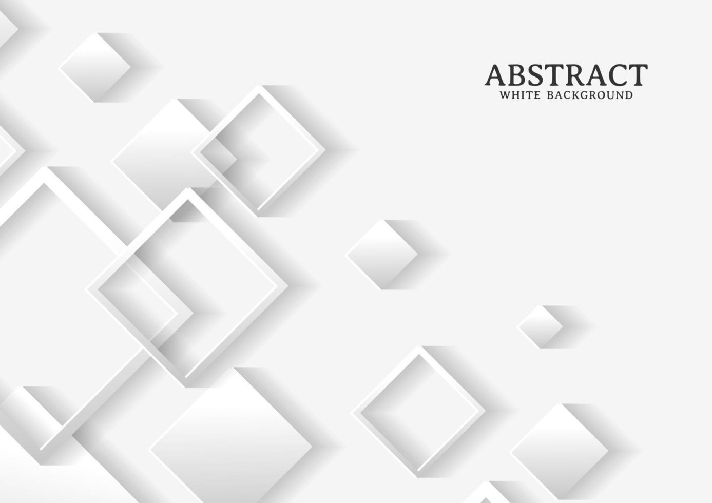 Abstract white and grey square background texture vector