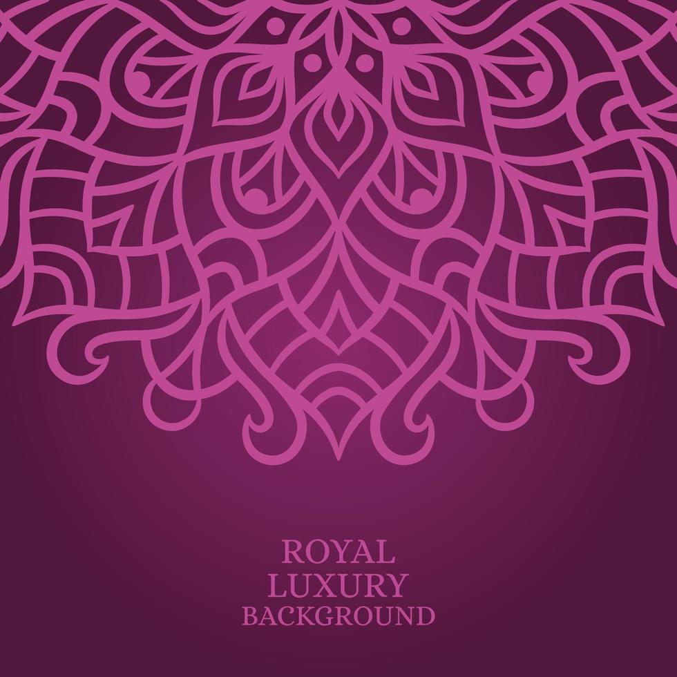 Mandala round ornament background template vector