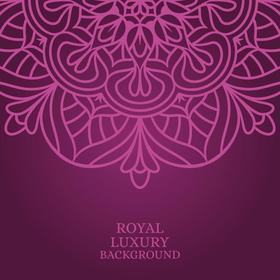 Mandala round ornament background template vector