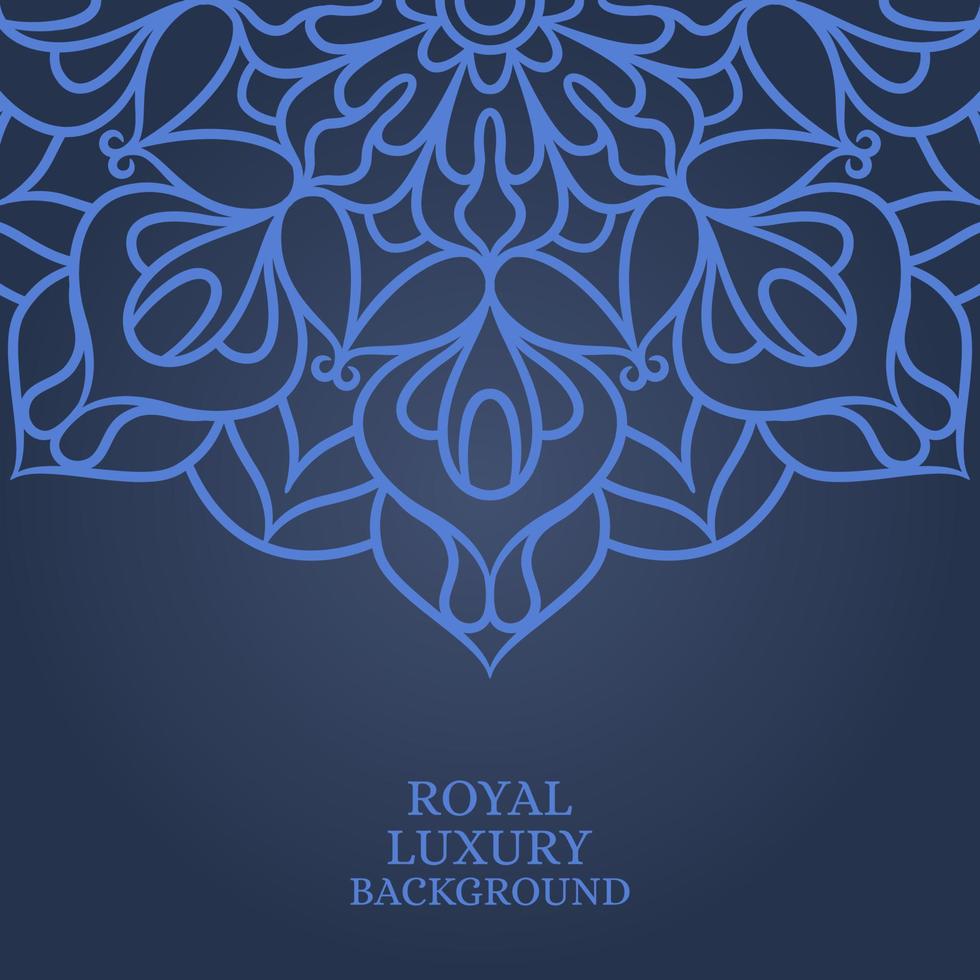 Mandala round ornament background template vector