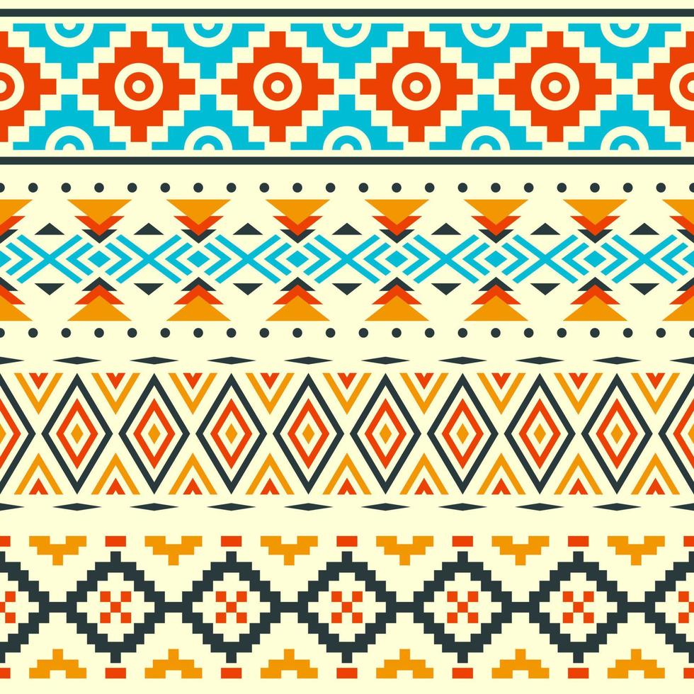 Ethnic Seamless Pattern In Native Style vector