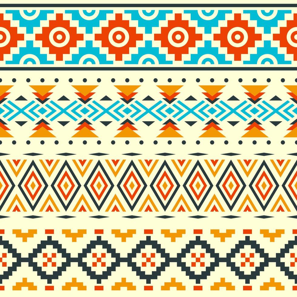 Ethnic Seamless Pattern In Native Style vector