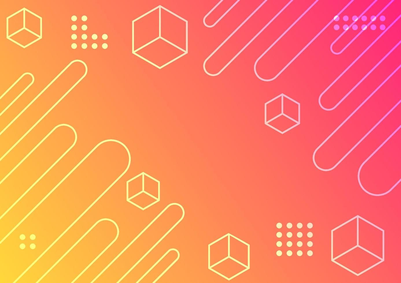 Abstract gradient geometry shape background concept vector