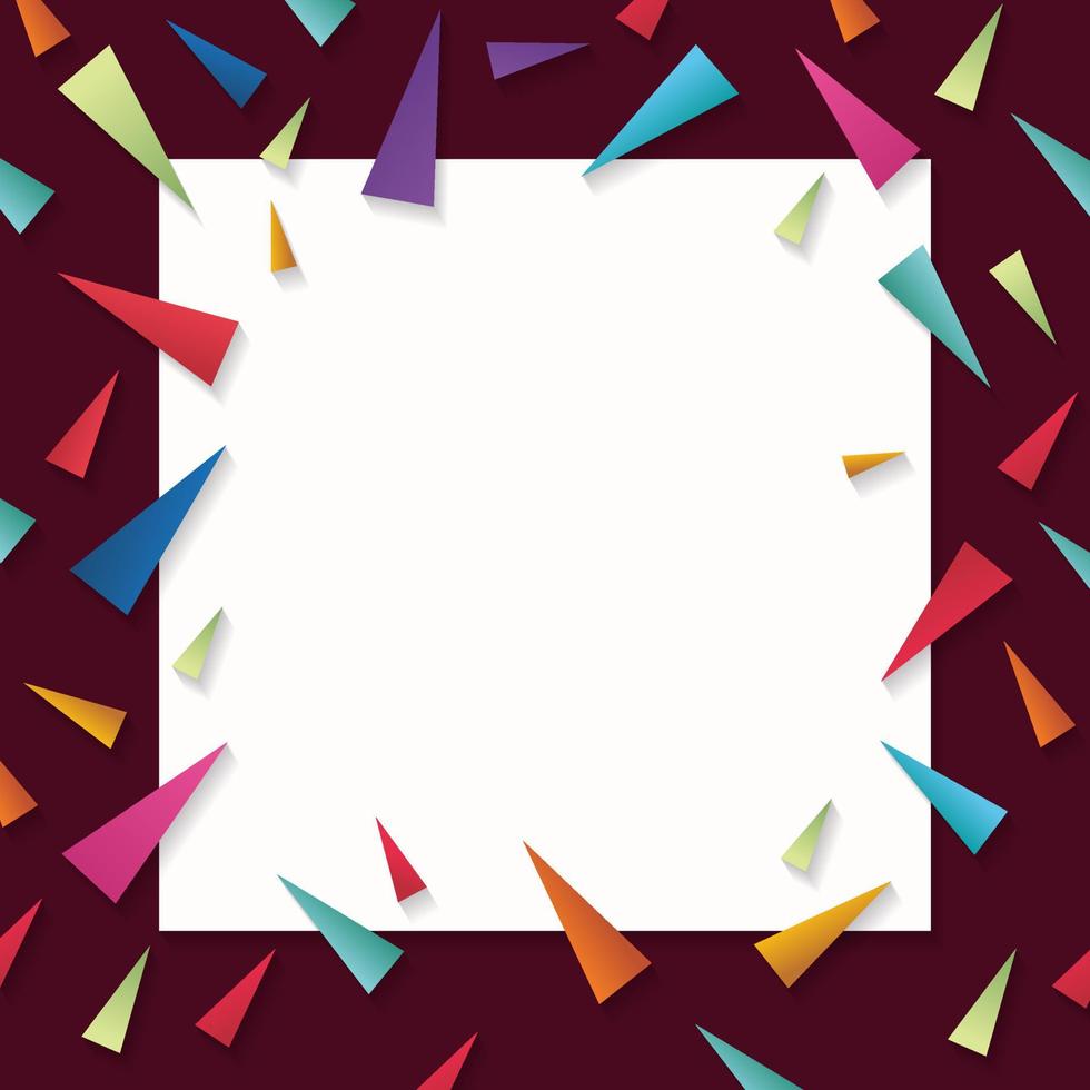 Abstract triangle colorful background banner vector