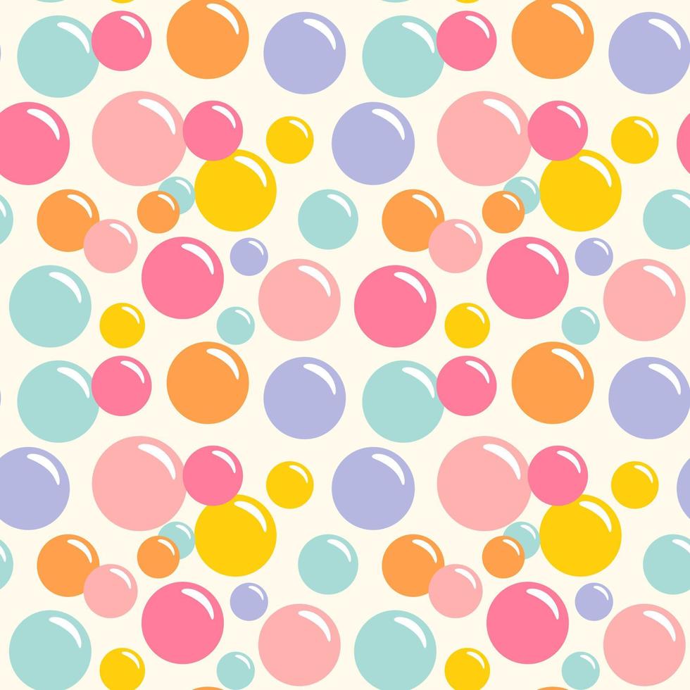 Cute seamless pattern with soap bubble vector