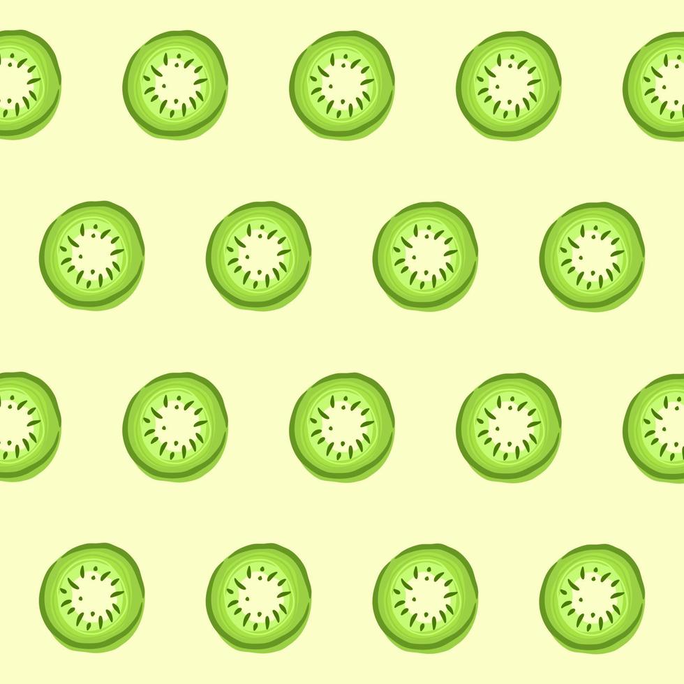Seamless pattern with kiwi fruit background vector
