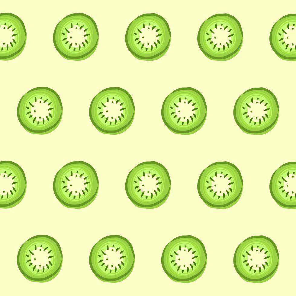 Seamless pattern with kiwi fruit background vector