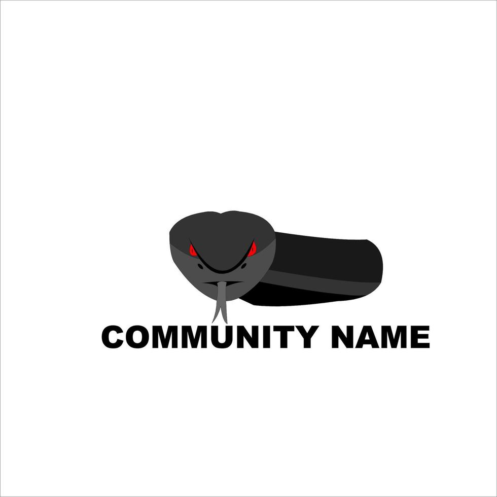 ilustration vector graphic of reptile community logo