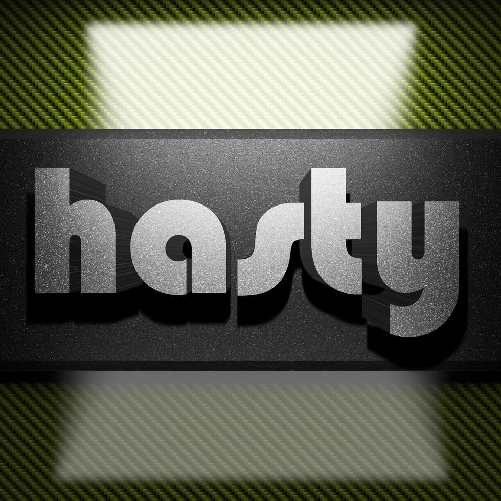 hasty word of iron on carbon 6053153 Stock Photo at Vecteezy hasty word of iron on carbon 6053153 Stock Photo at Vecteezy