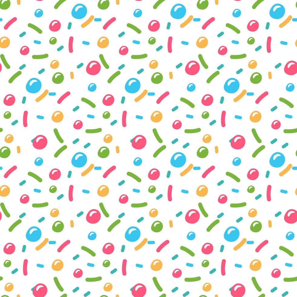 donuts glaze seamless pattern vector