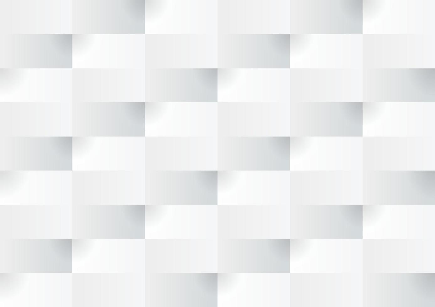 Abstract white and grey square background texture vector