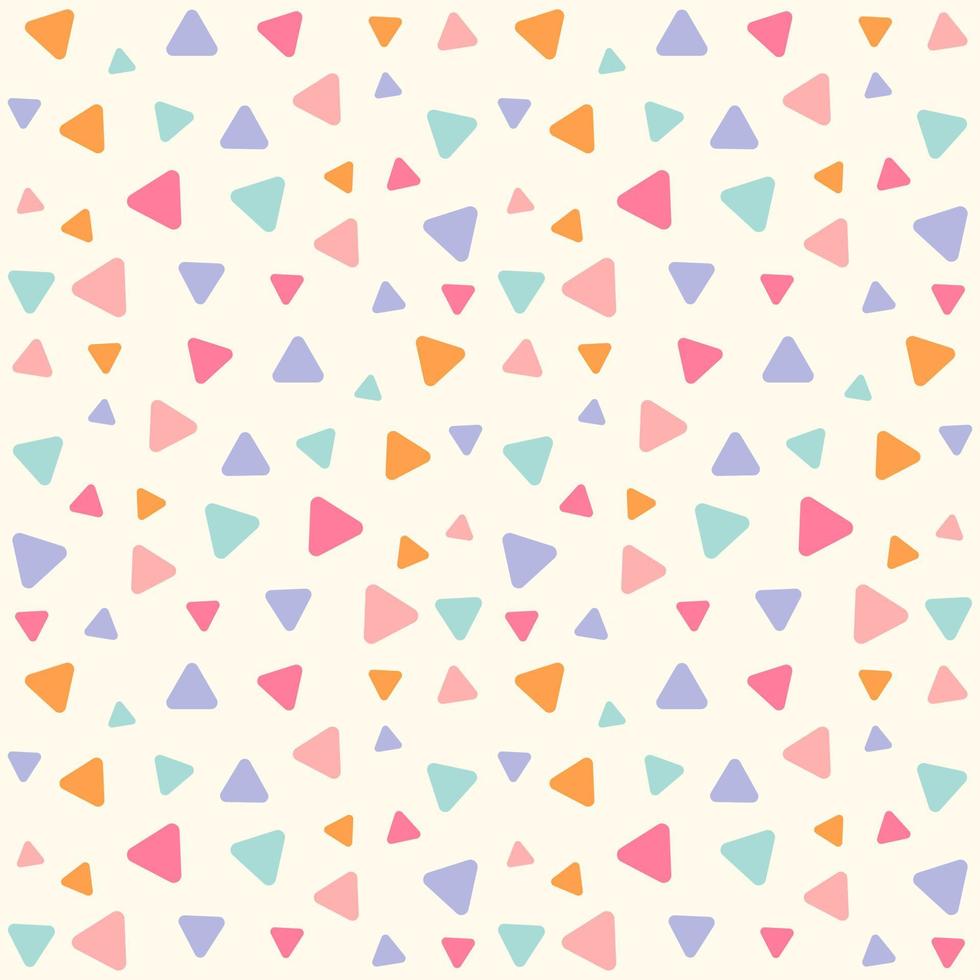 Seamless geometric pattern with triangles vector