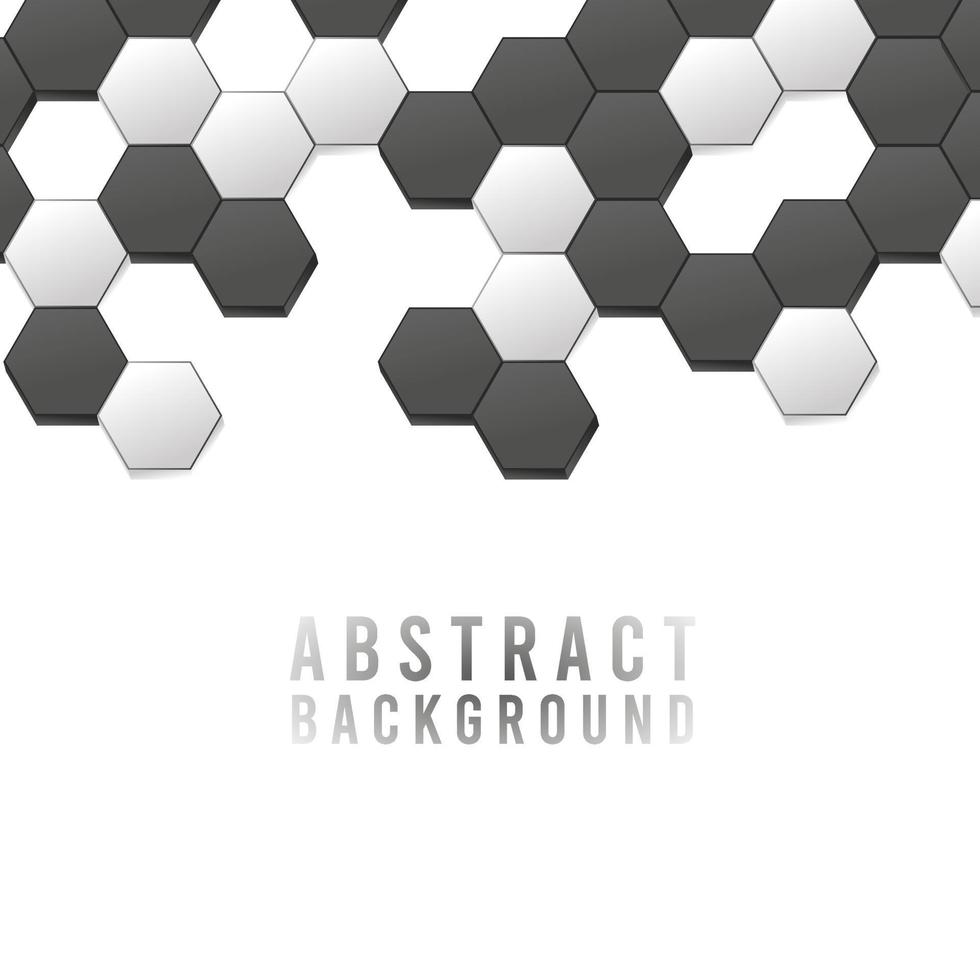 Abstract Geometric Shape Hexagon Background vector