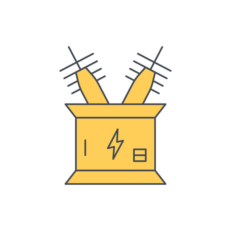 electric power circuit icon vector