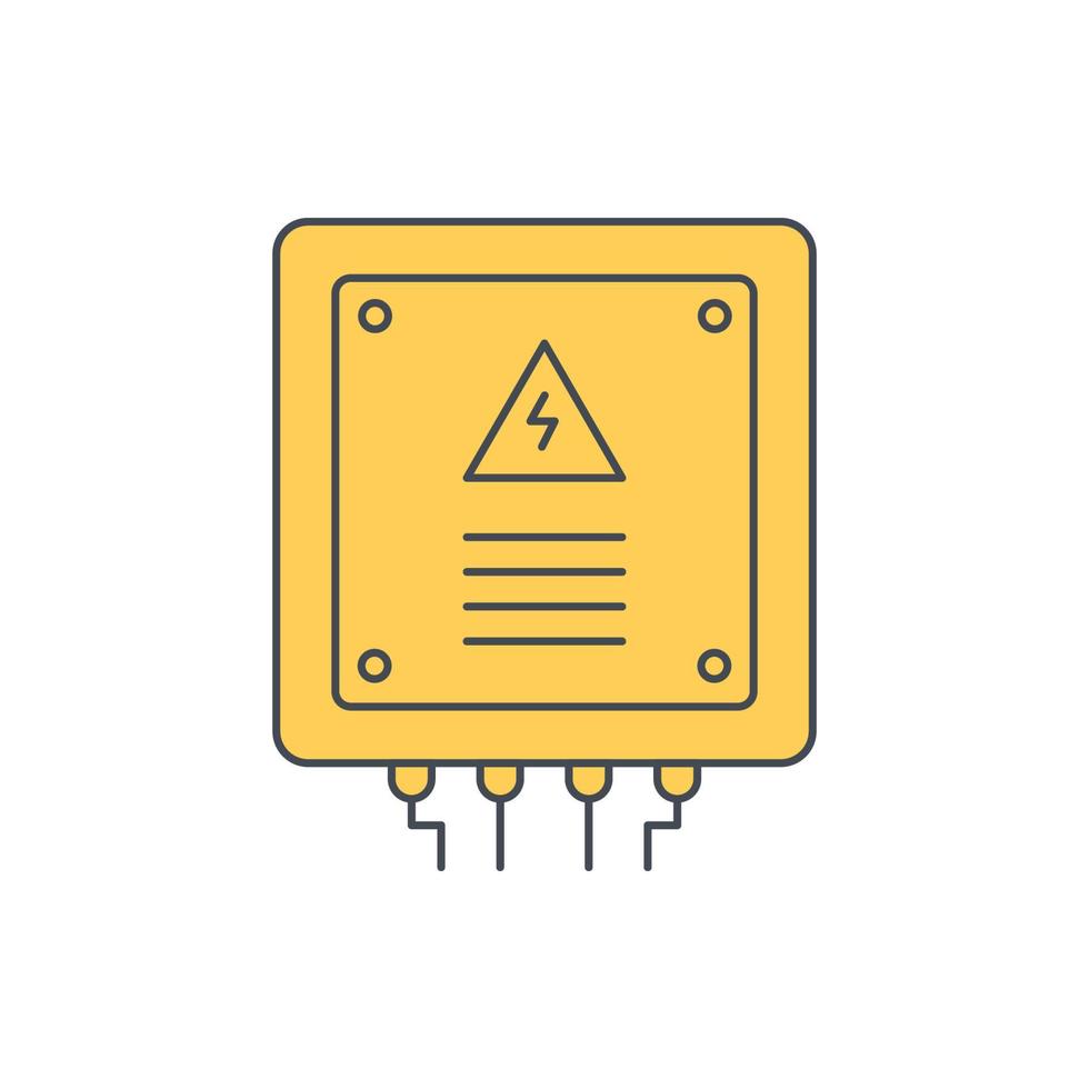 electric power breaker icon vector