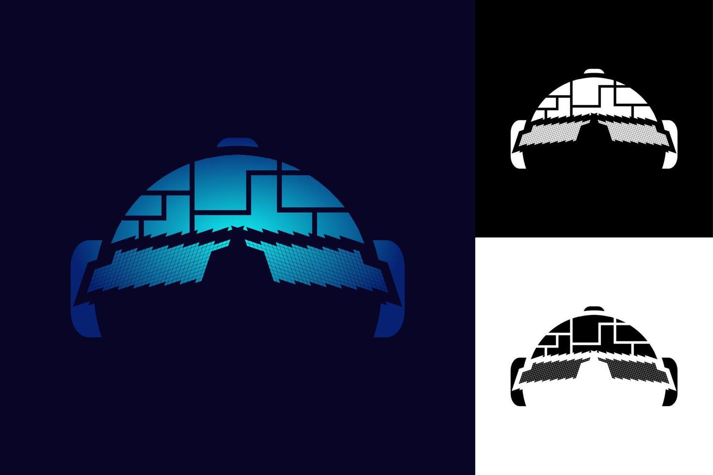 VR Virtual Reality Logo vector