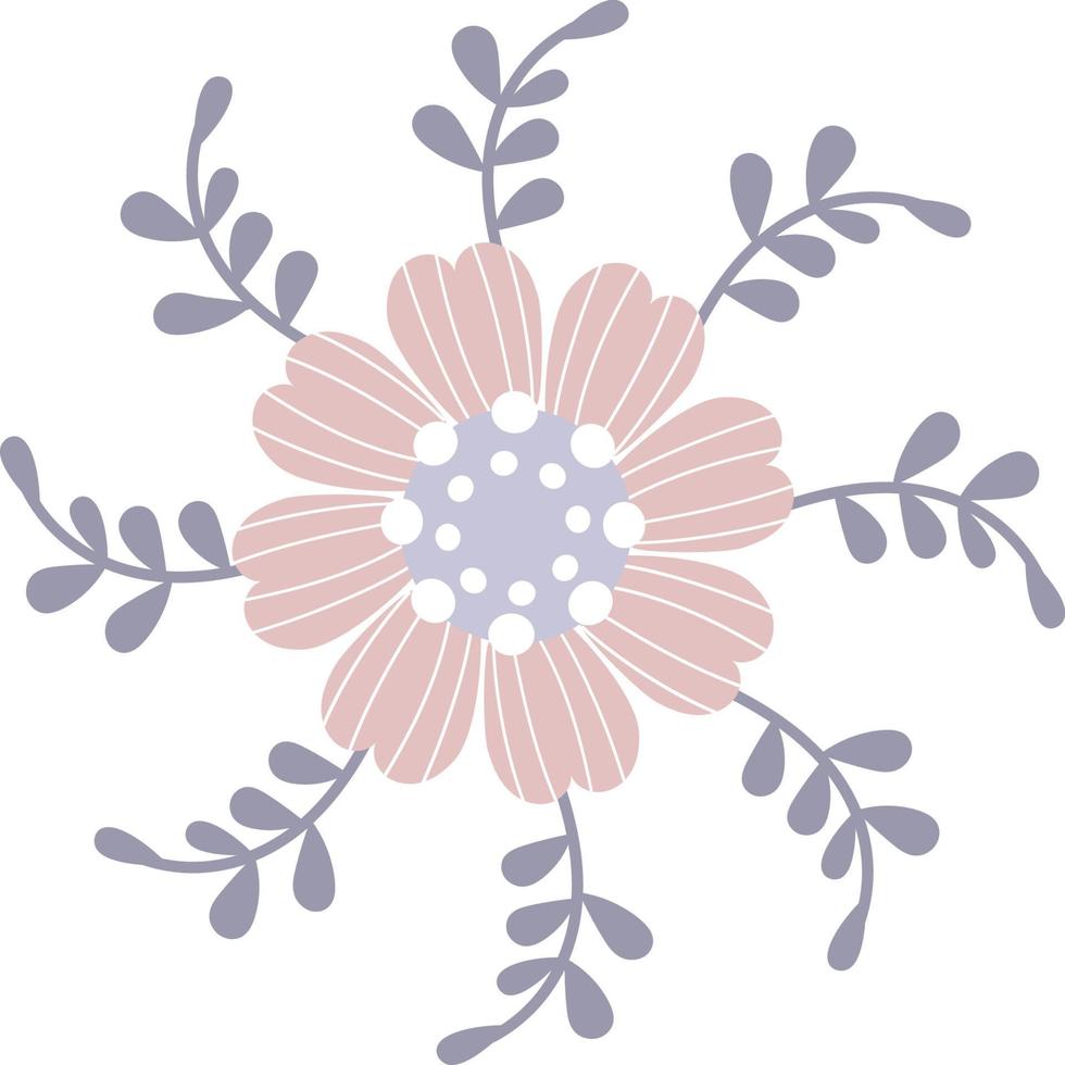 floral pattern. Vector illustration. decorative botanical element decoration