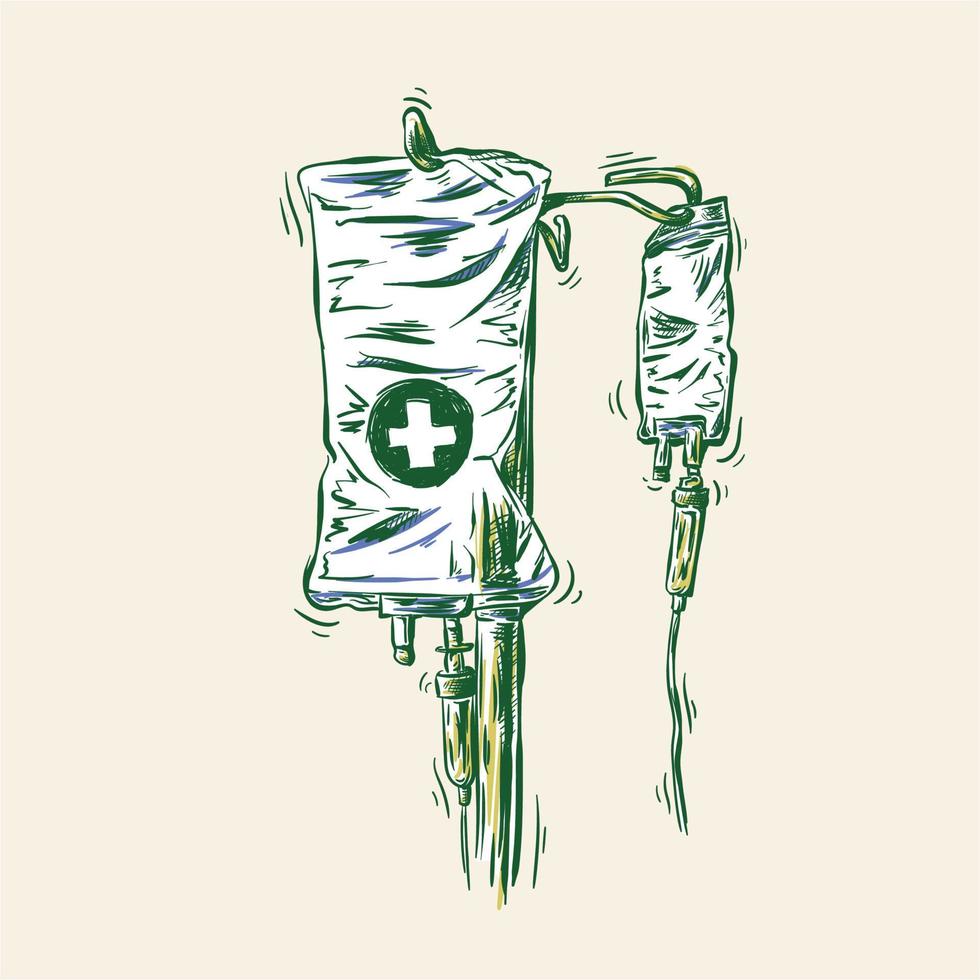 vintage style infusion fluid vector