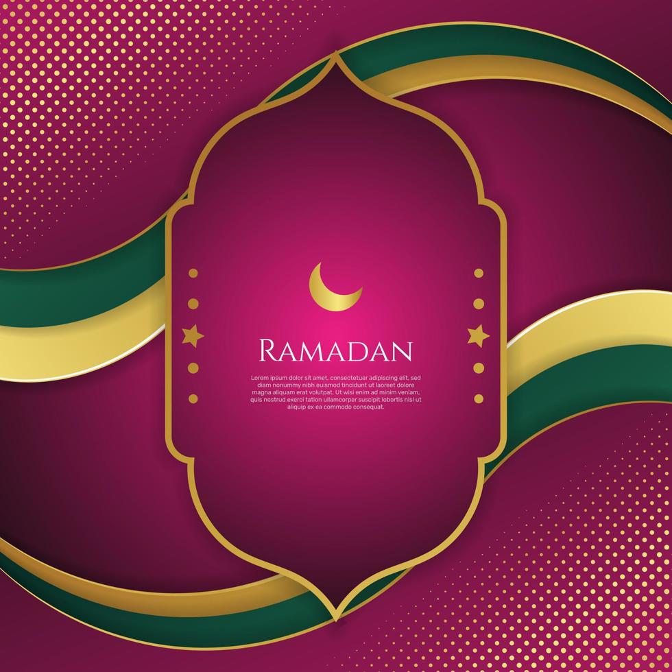 Ramadan islamic greeting design. - Vector. vector