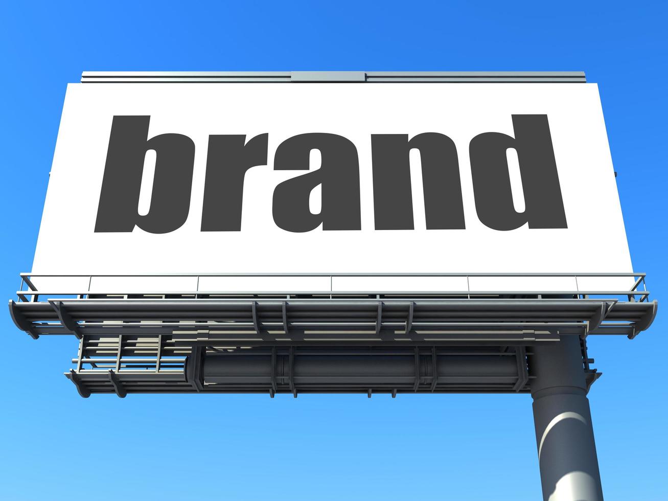brand word on billboard photo