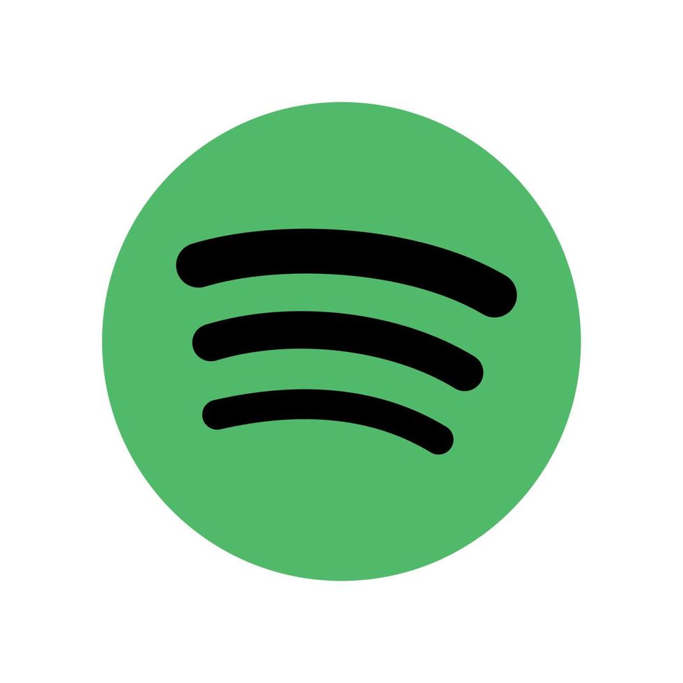 Spotify logo on transparent background vector