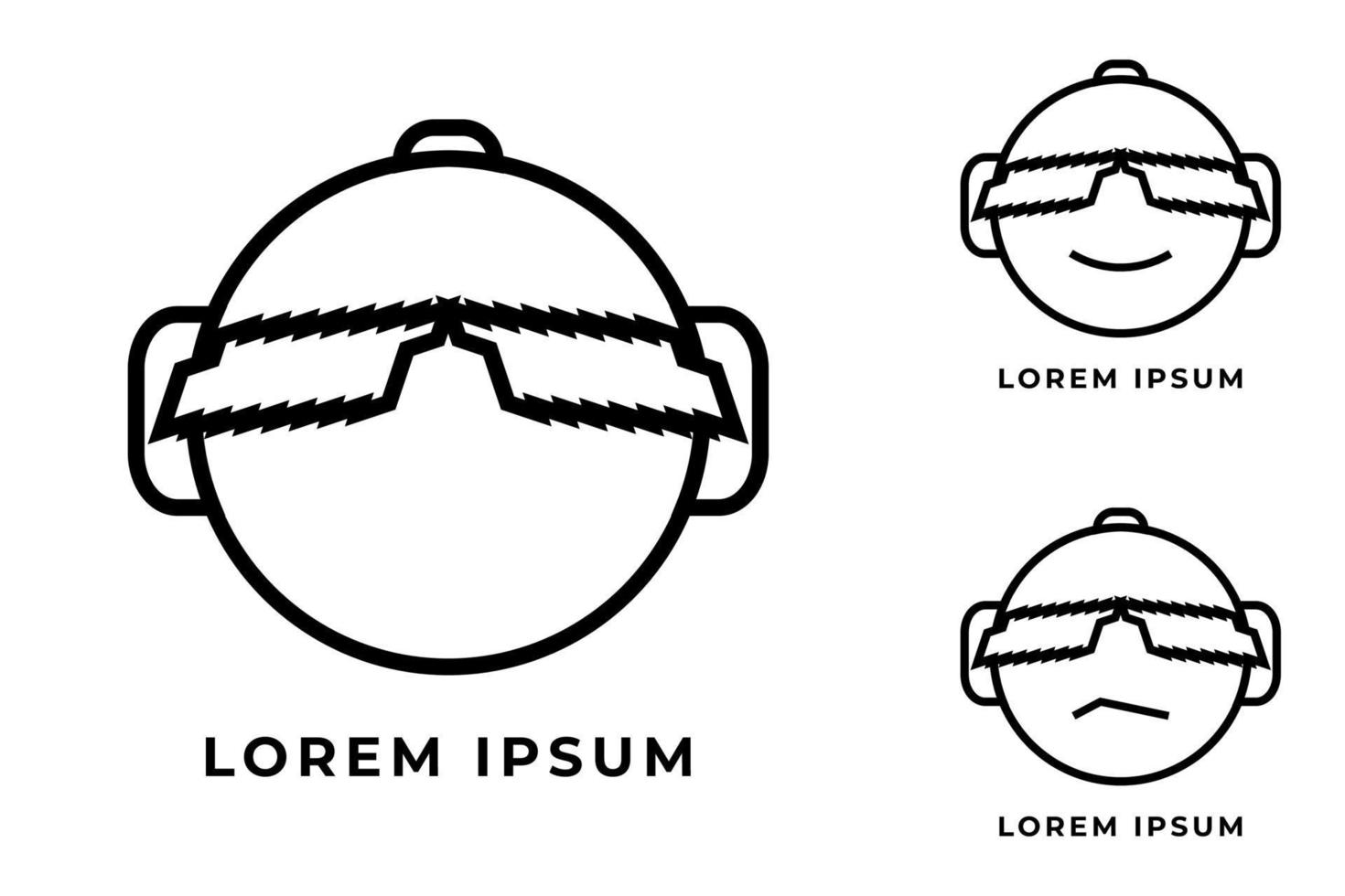 VR Virtual Reality Logo vector