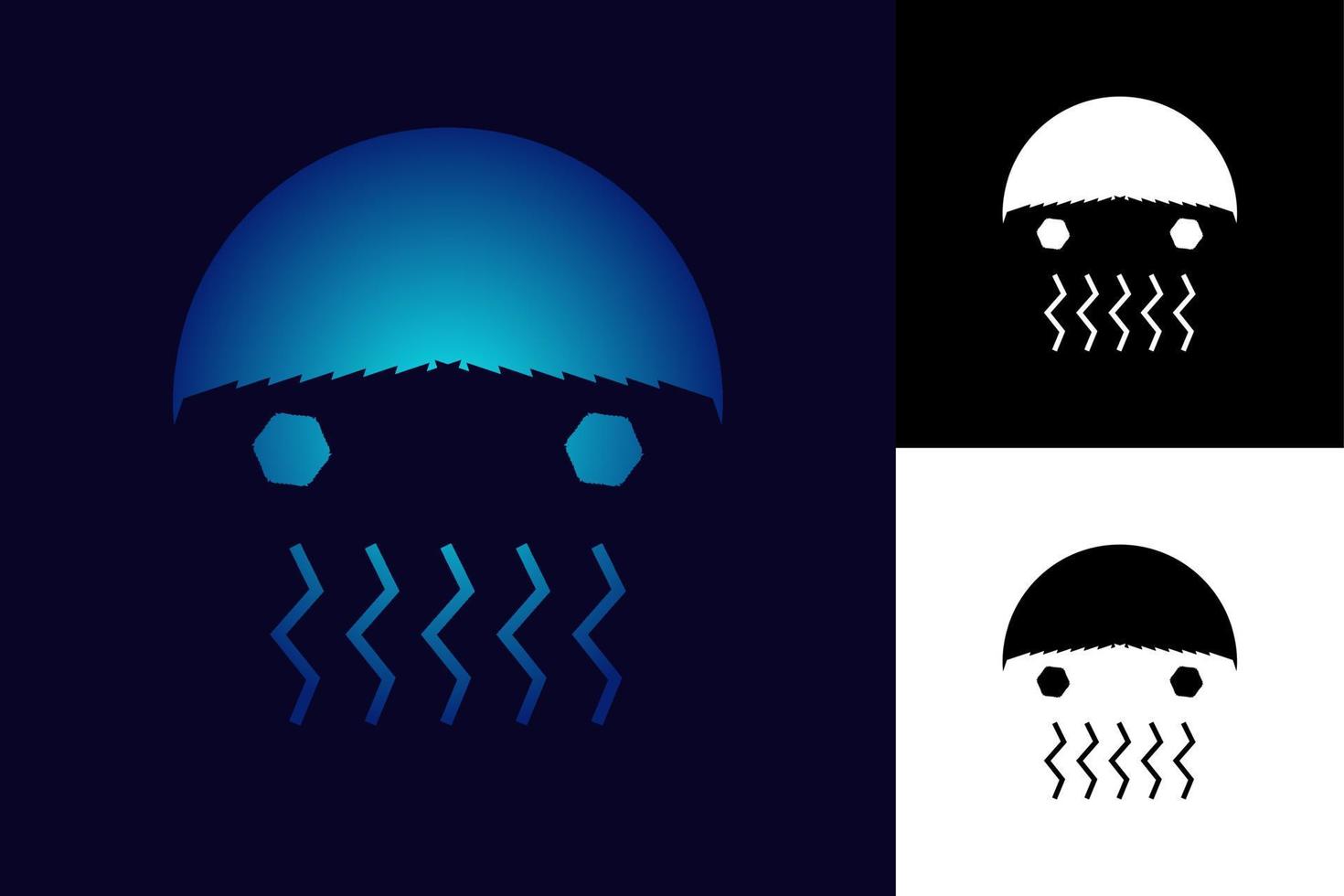 Jellyfish Digital Logo vector