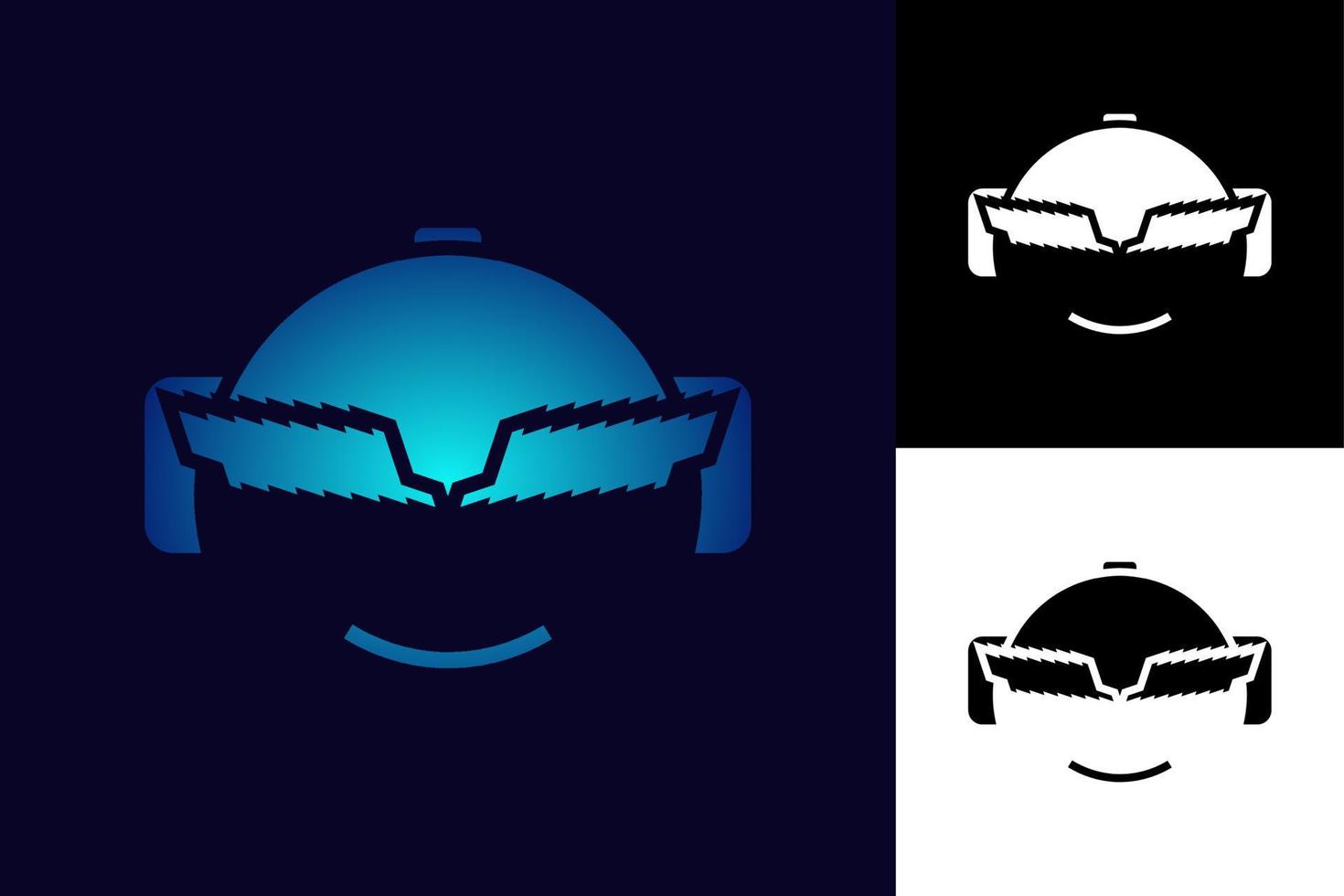 VR Virtual Reality Logo vector