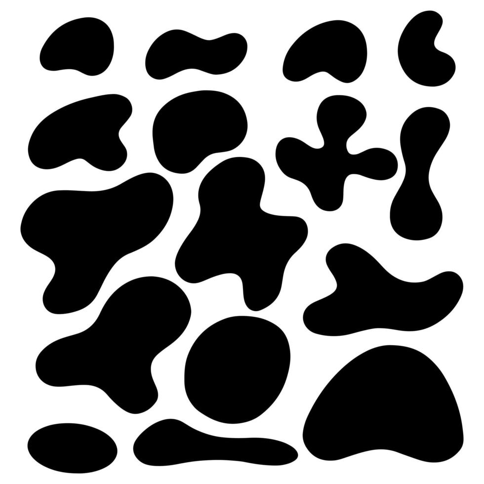 Random blotch, inkblot. Organic blob, blot. Random blob organic ...