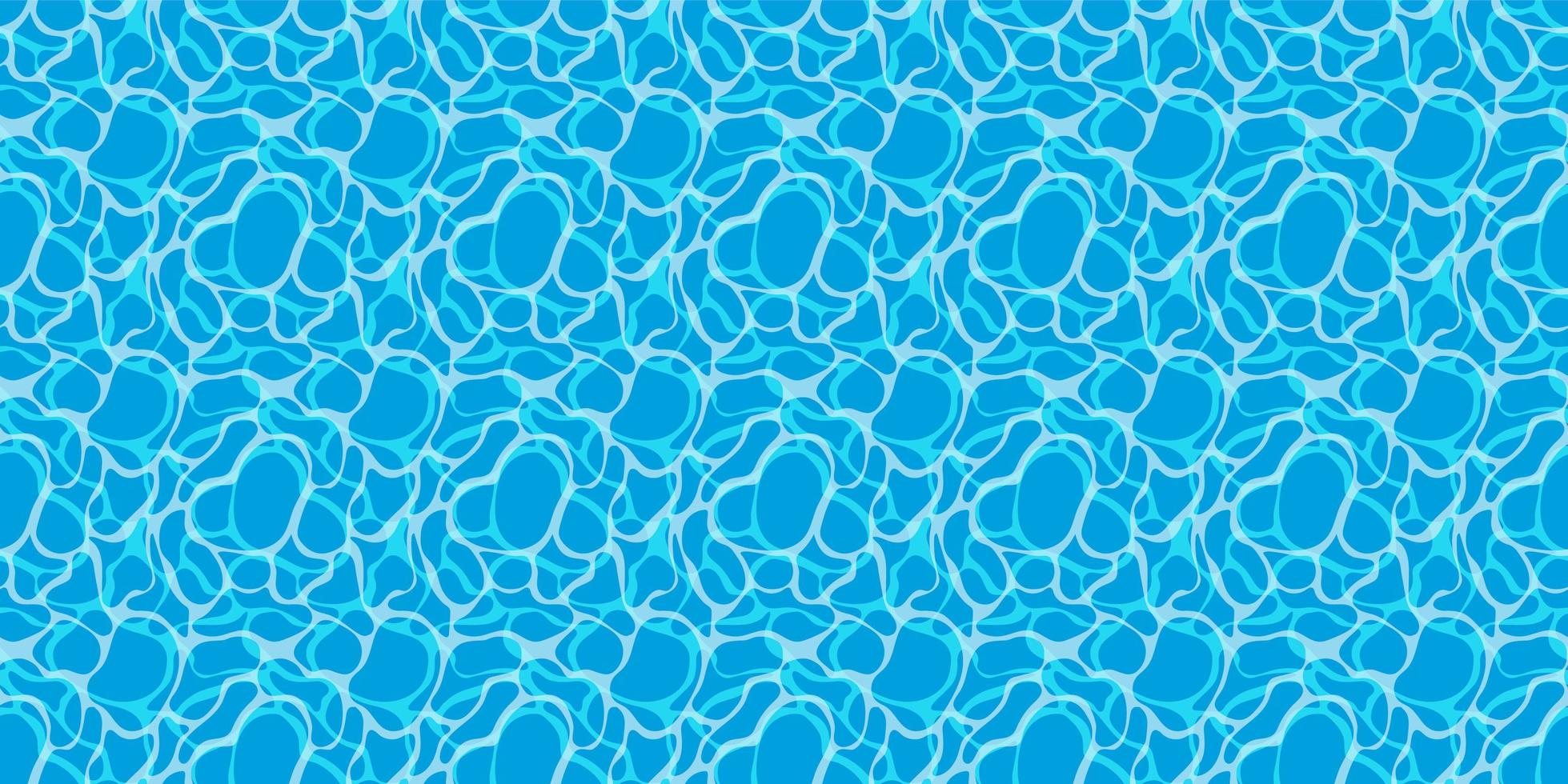 fondo de la superficie del agua azul. olas de mar, océano, piscina y lago. textura ondulada ligera. patrón transparente de vector. vector