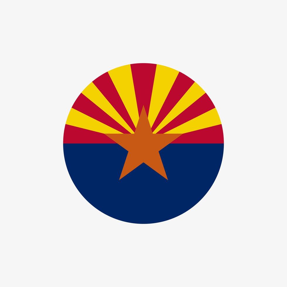 The flag of Arizona vector illustration
