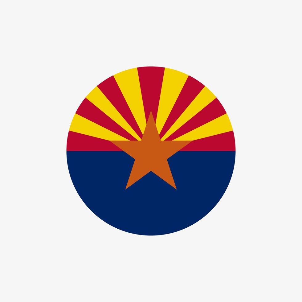 The flag of Arizona vector illustration