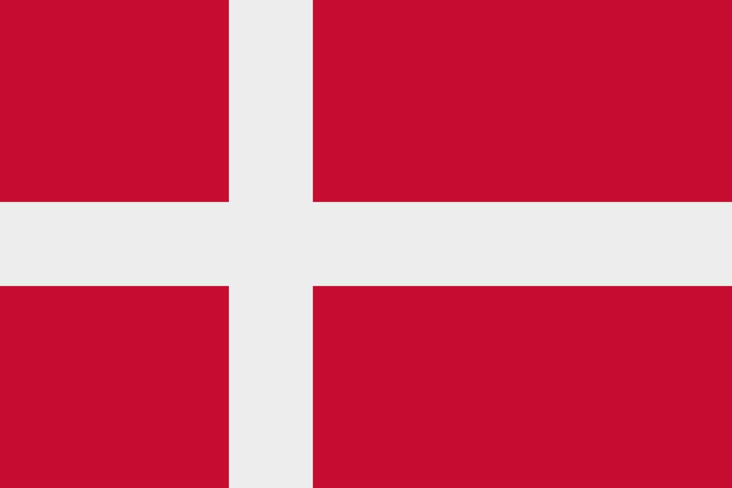 Danish flag vector icon. The flag of Denmark