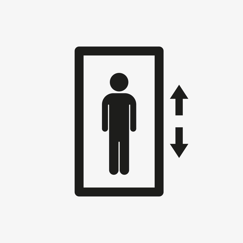 Elevator vector icon. Lift symbol