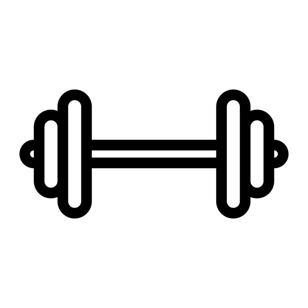 Dumbbell icon. Line vector illustration isolated on white background