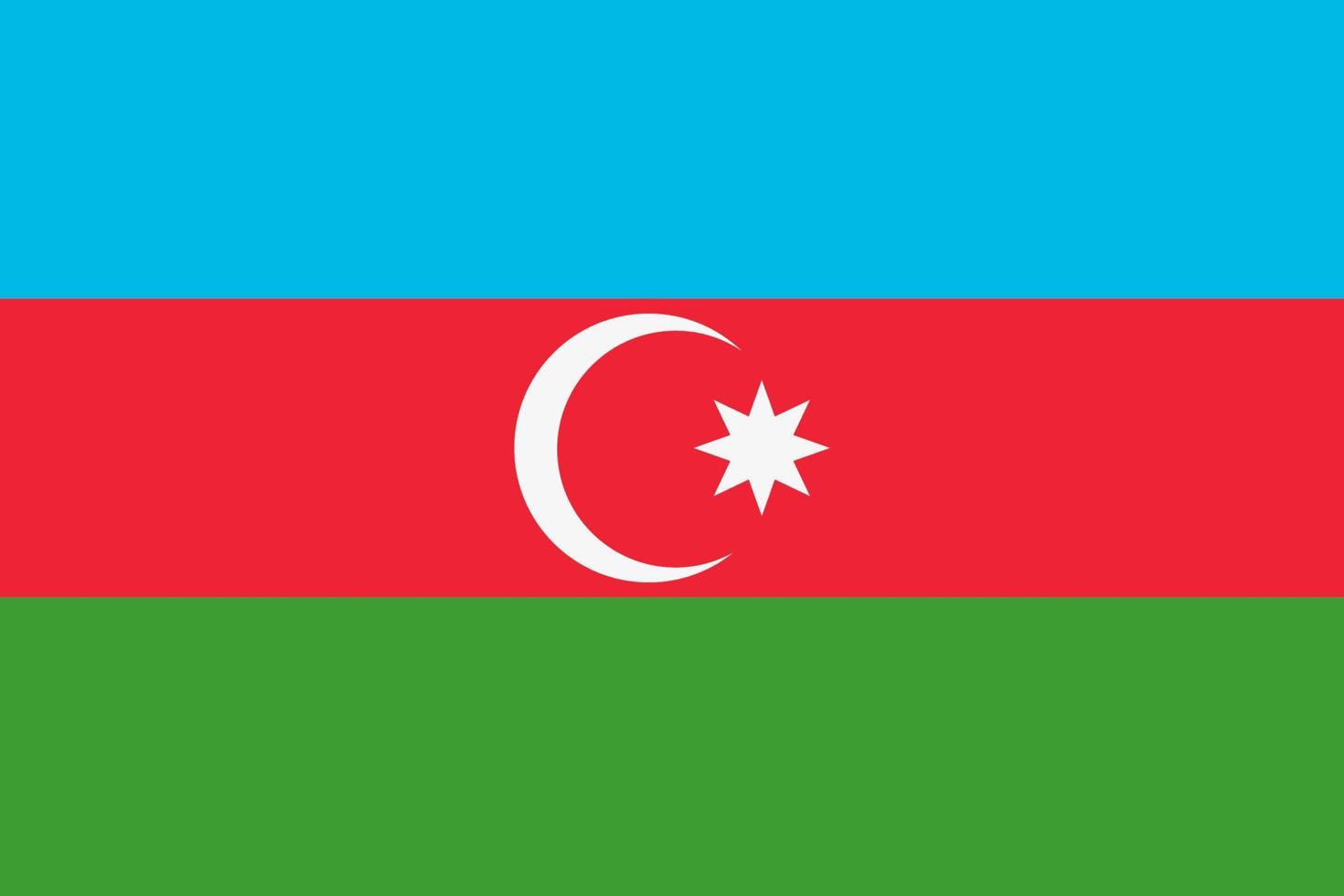 Azerbaijani flag vector icon. The flag of Azerbaijan