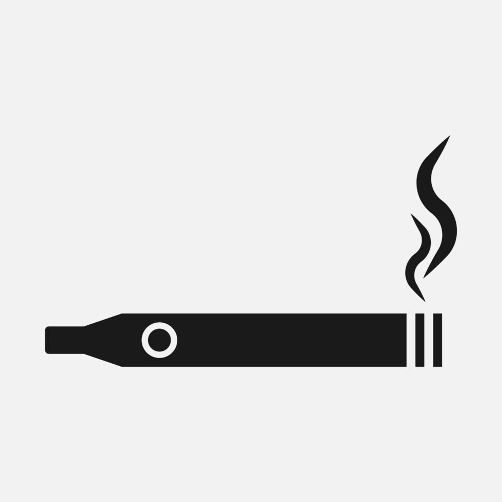 Electronic cigarette vector icon isolated on white background