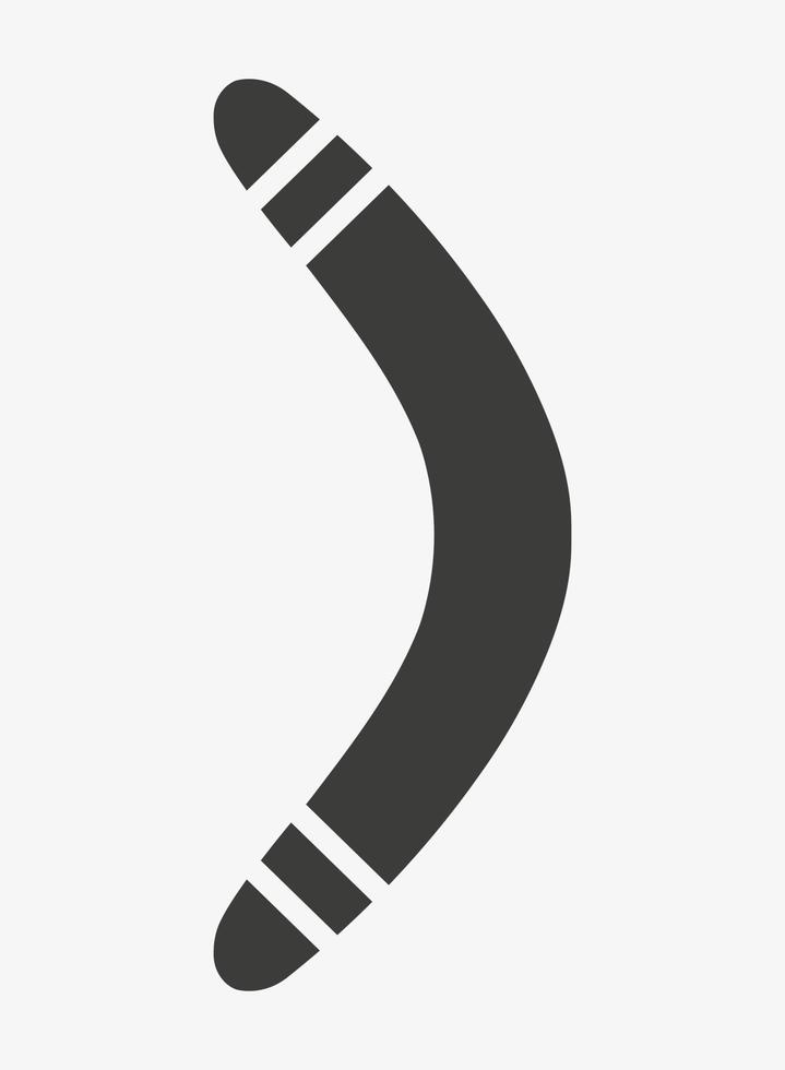 icono de vector de boomerang aislado sobre fondo blanco