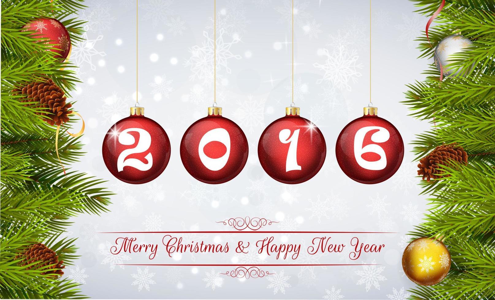 Happy New Year 2016 background vector