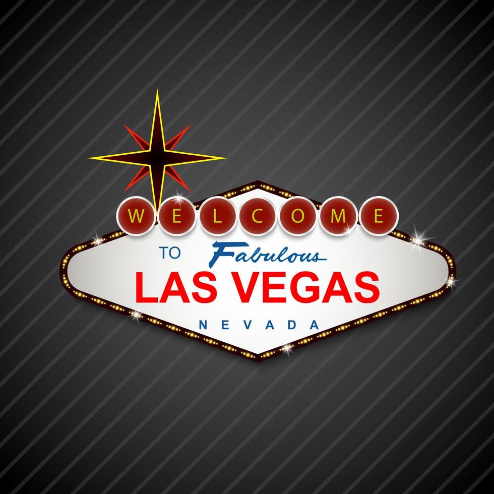 fondo de signo de casino de las vegas vector